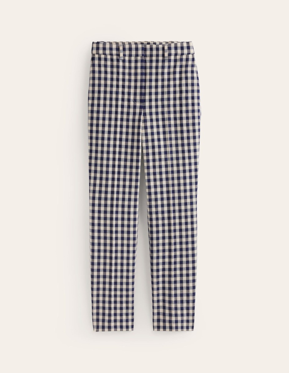 Boden Women's Trousers in Checked GOOFASH