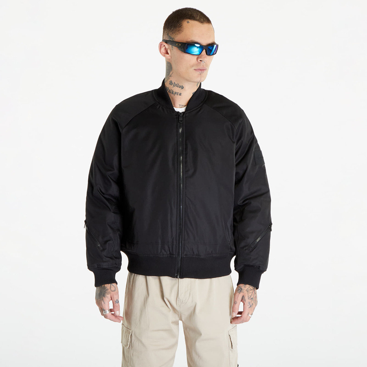 Bomber Jacket in Black Footshop - Calvin Klein GOOFASH