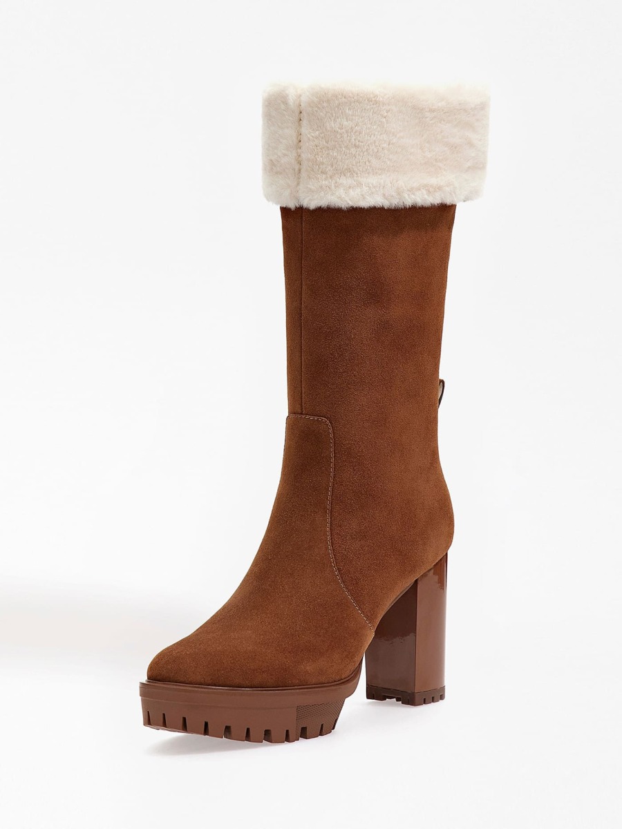 Boots Brown - Lady - Guess GOOFASH