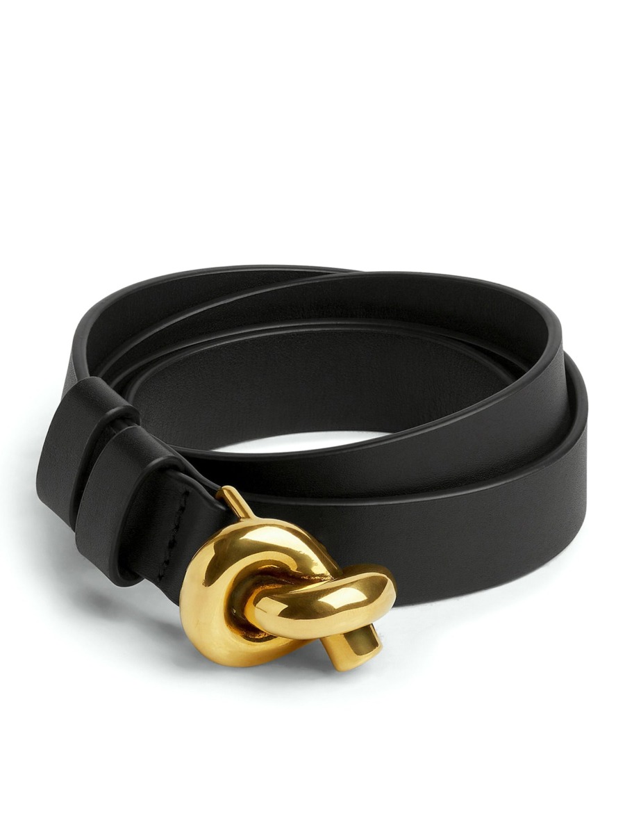 Bottega Veneta - Belt in Black at Suitnegozi GOOFASH