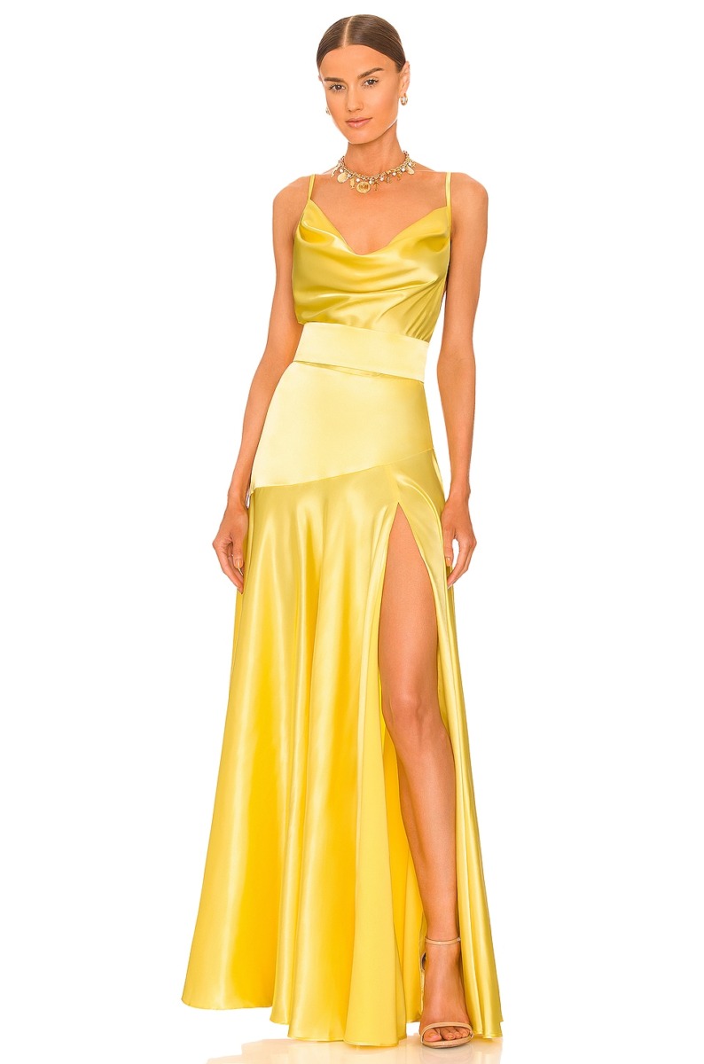Bronx and Banco Lady Maxi Dress Yellow by Revolve GOOFASH