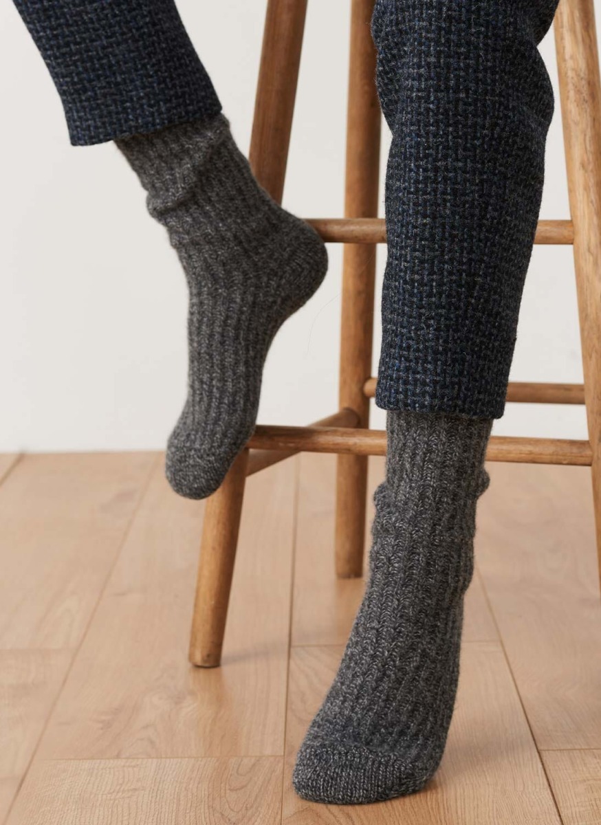 Brora Grey Womens Socks GOOFASH