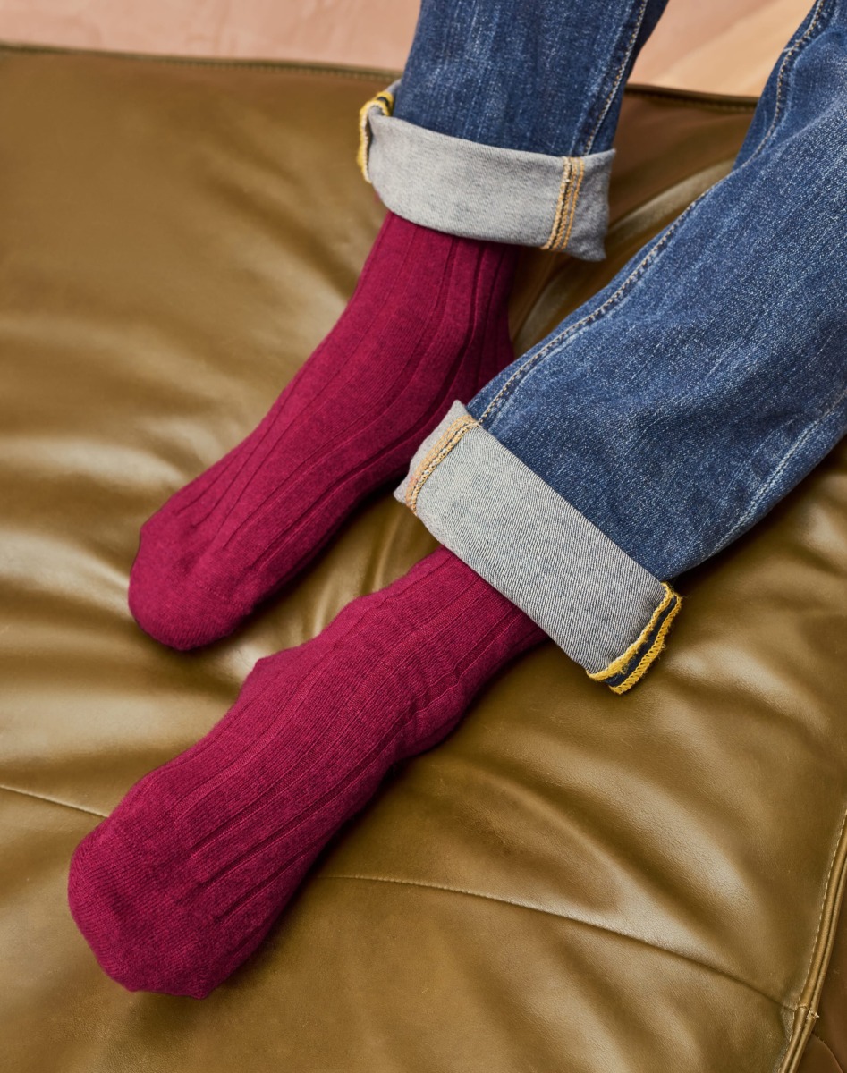 Brora Socks Purple GOOFASH