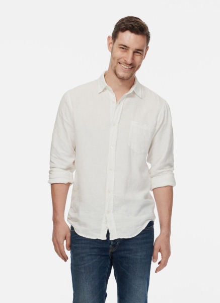 Brora - White - Men's Shirt GOOFASH