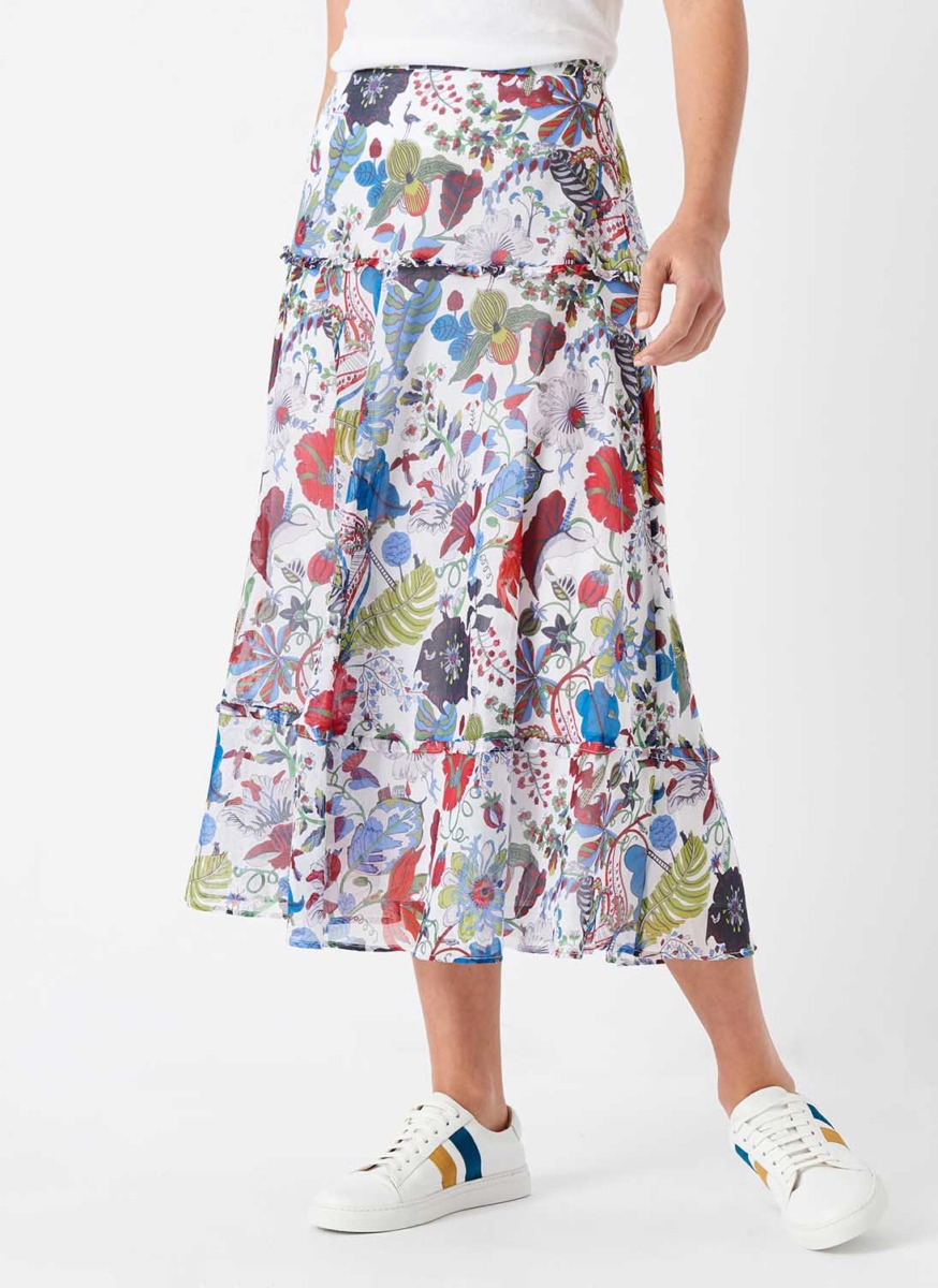 Brora - Woman Skirt in Print GOOFASH