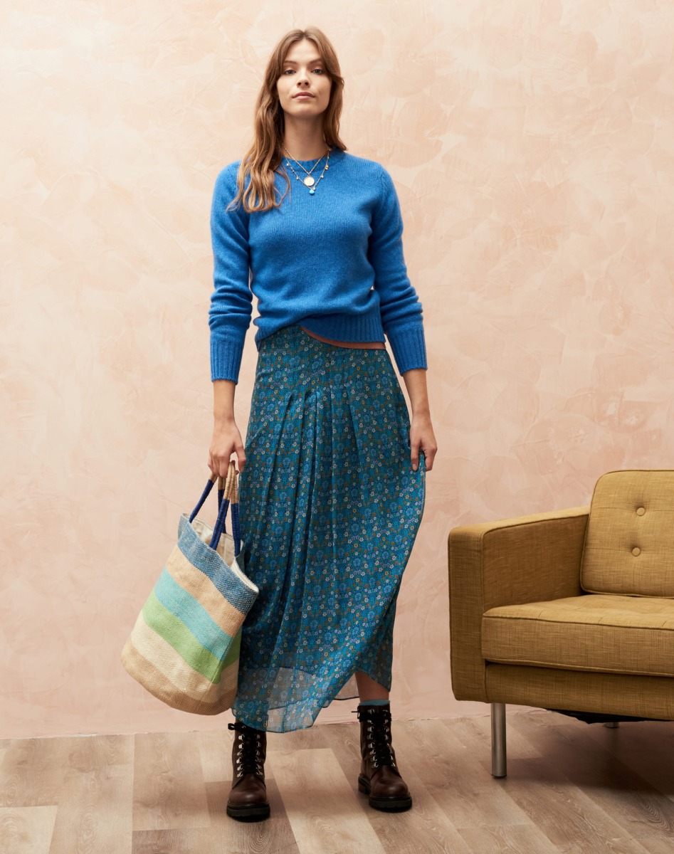 Brora - Women Skirt in Turquoise GOOFASH