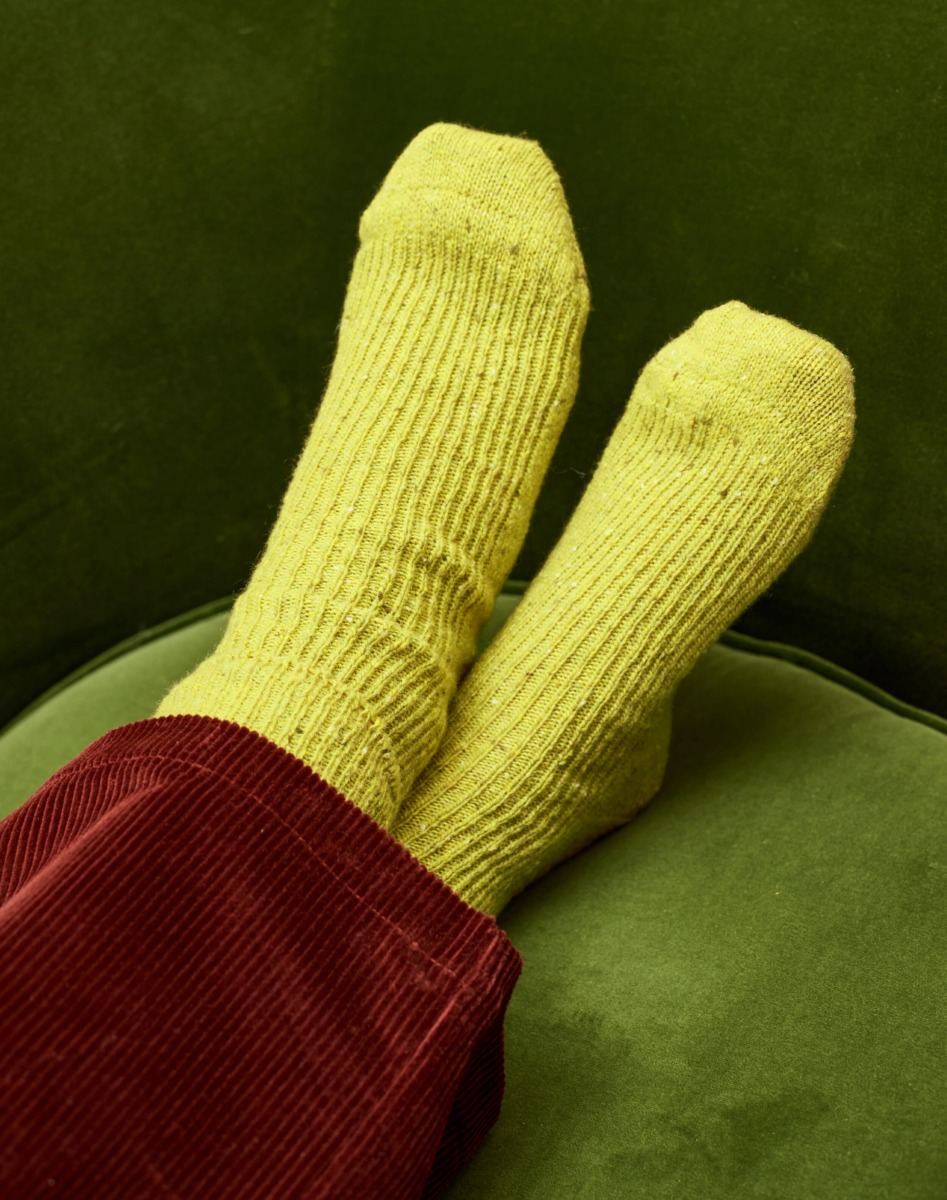 Brora - Womens Socks Yellow GOOFASH