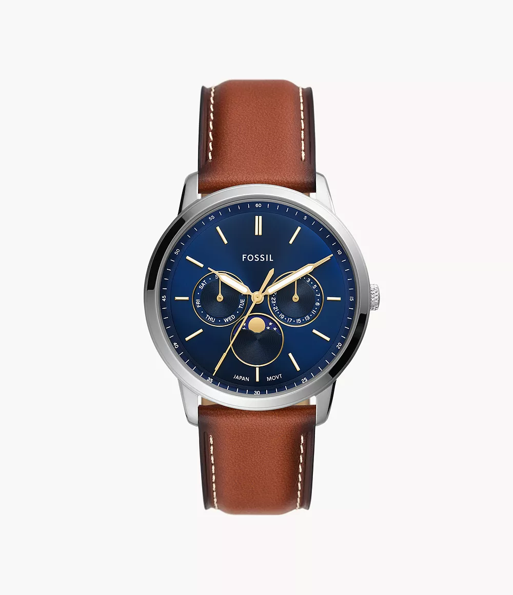 Brown Watch at Fossil GOOFASH