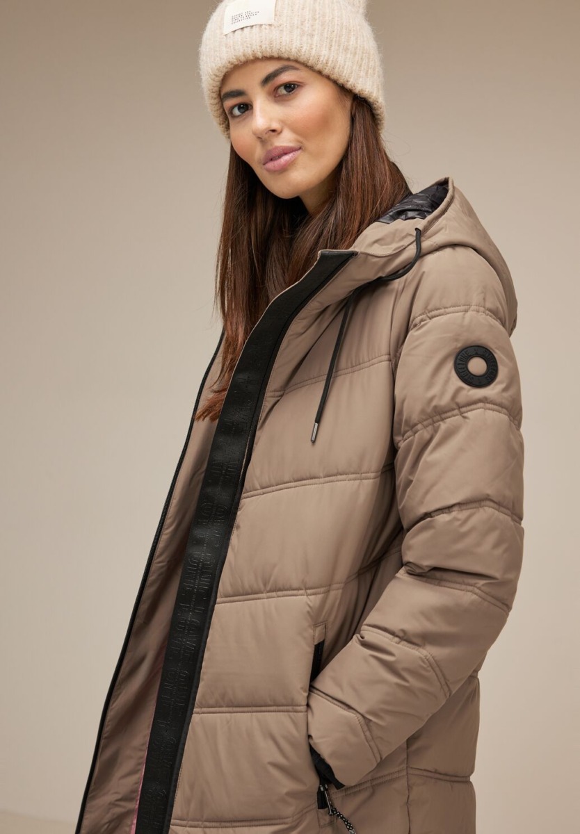 Brown Winter Coat - Ladies - Street One GOOFASH