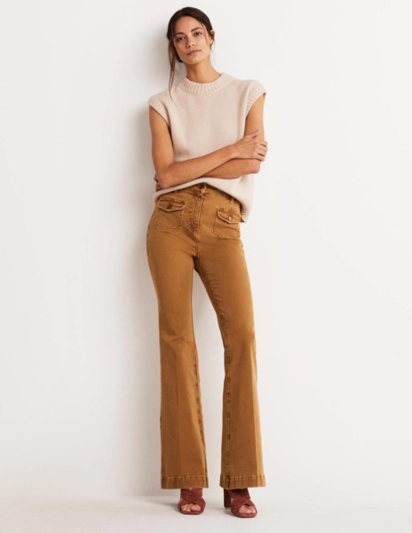 Brown - Woman Trousers - Boden GOOFASH