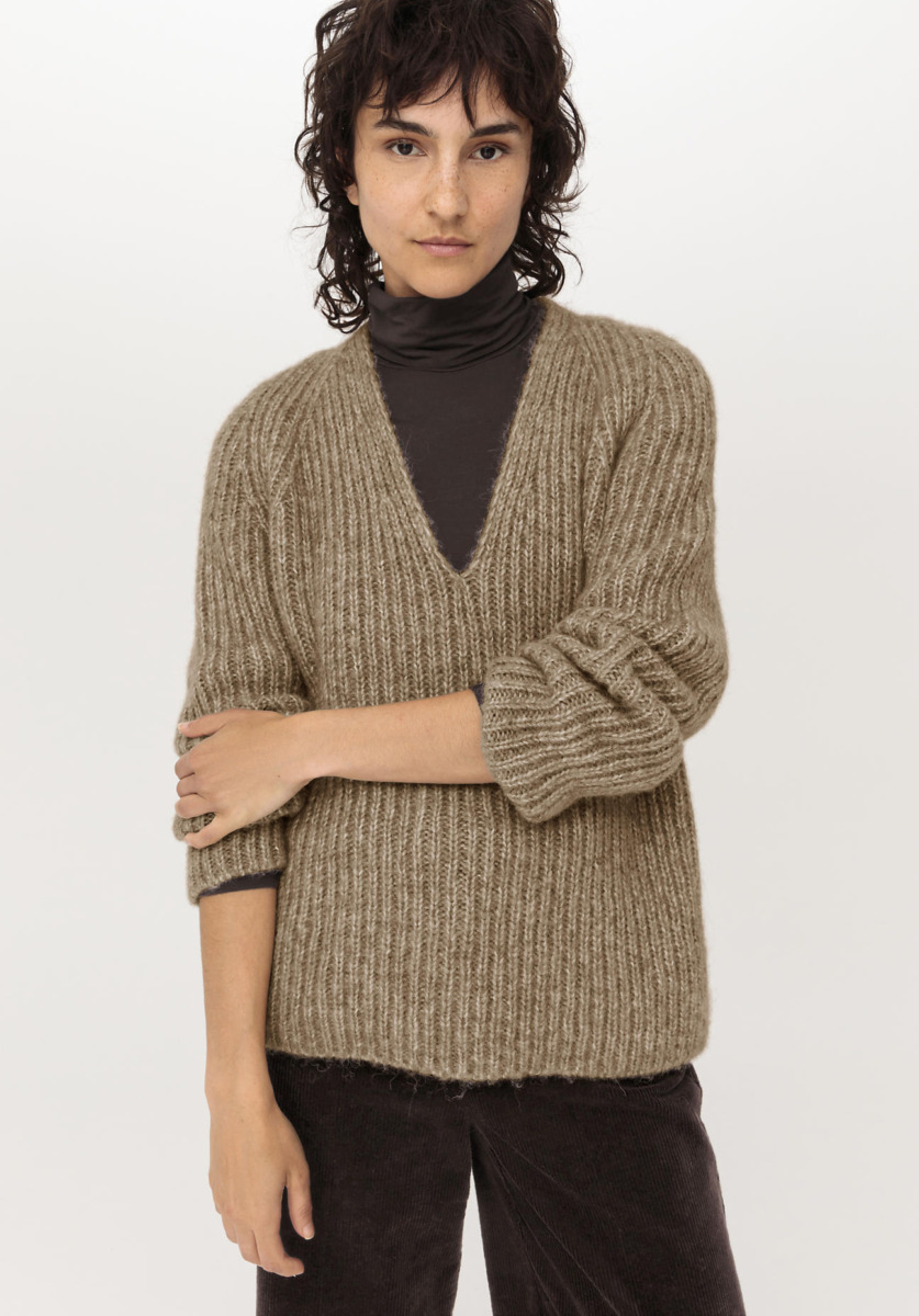 Brown - Women's Sweater - Hessnatur GOOFASH