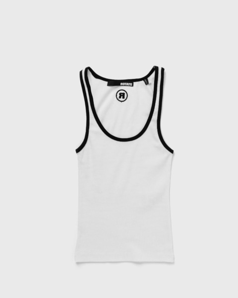 Bstn Lady White Tank Top by Rotate GOOFASH