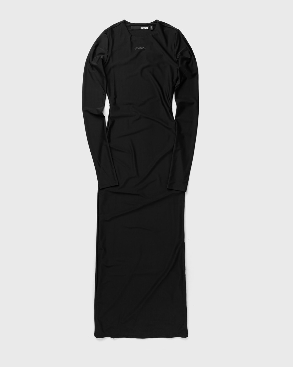 Bstn Woman Black Dress by Rotate GOOFASH