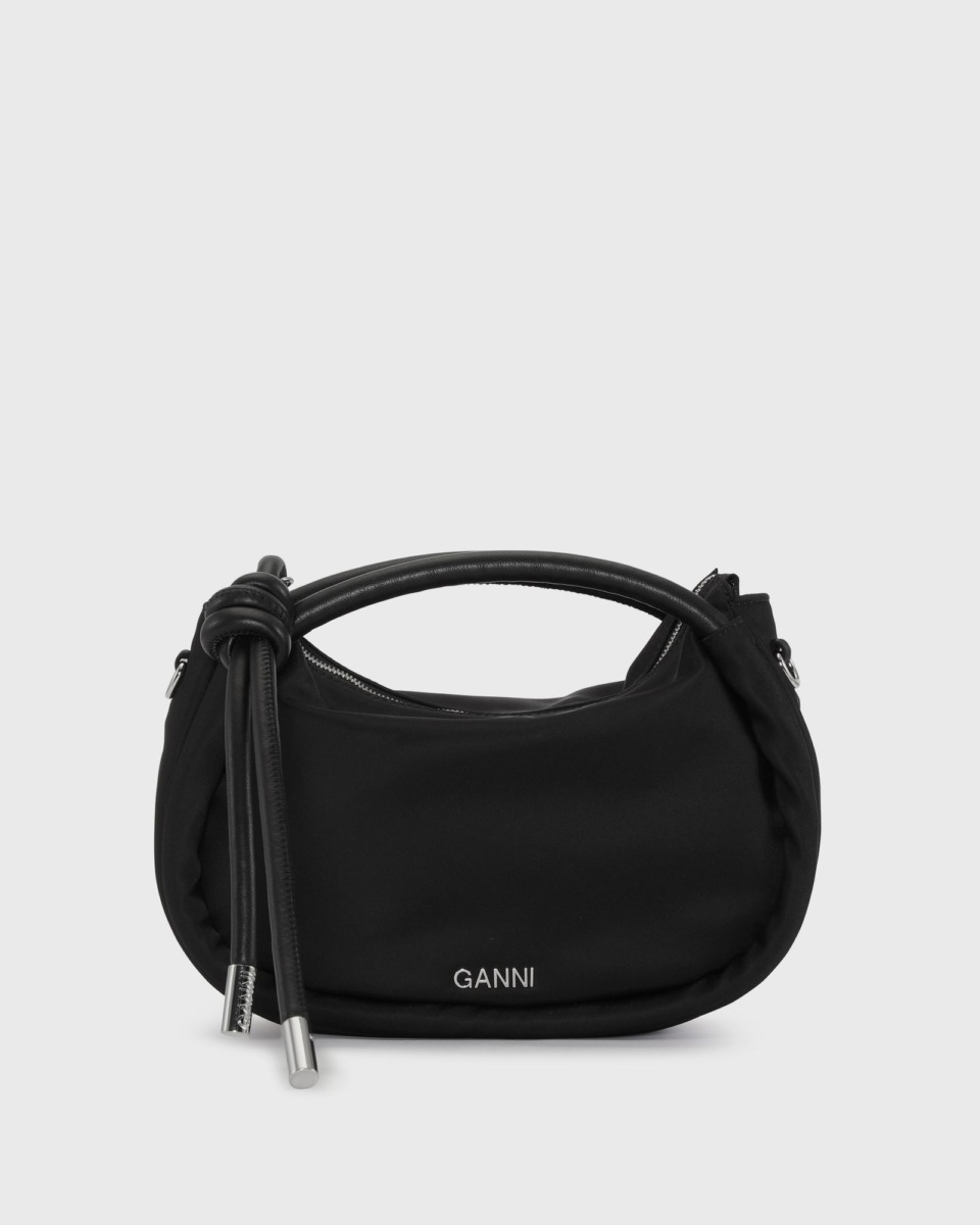 Bstn - Women's Handbag Black by Ganni GOOFASH