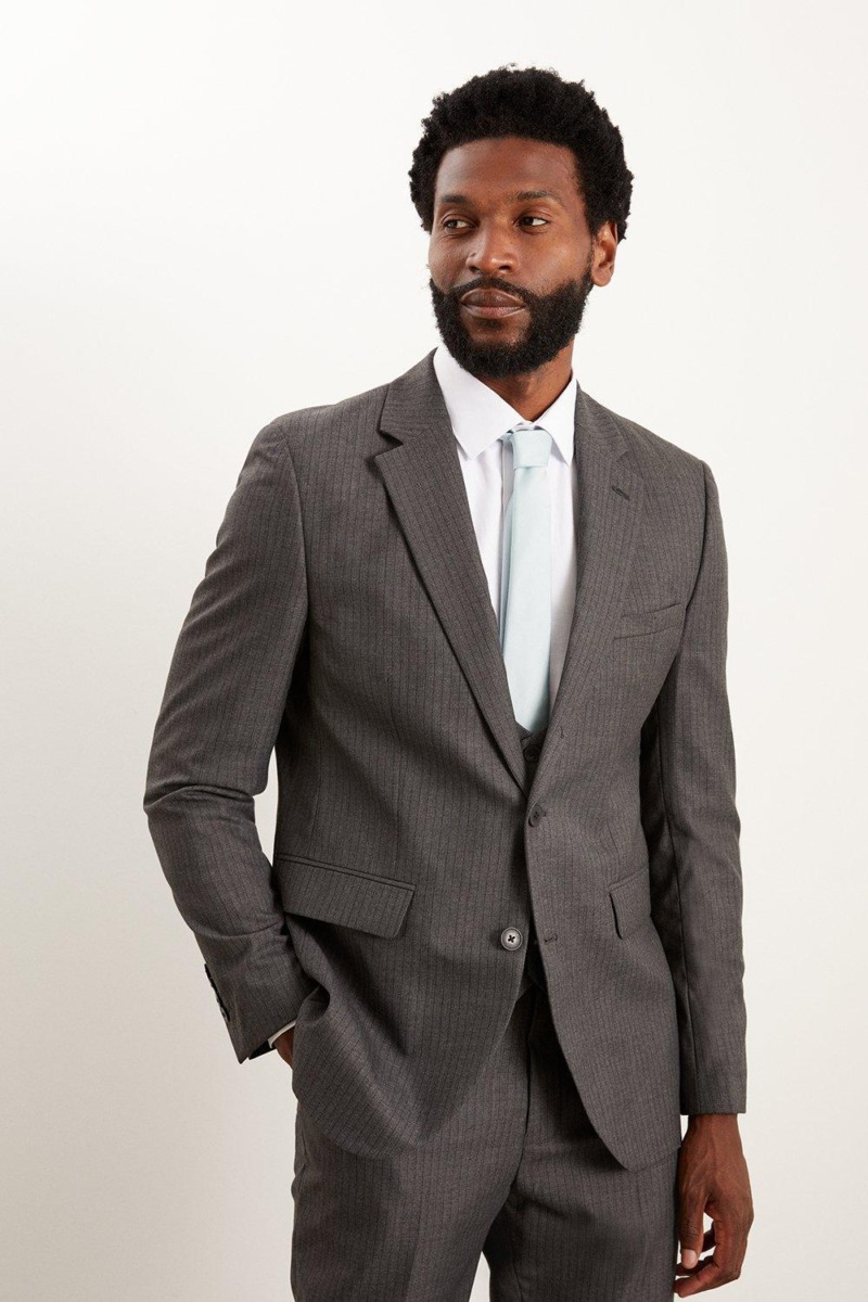 Burton - Blazer - Grey GOOFASH