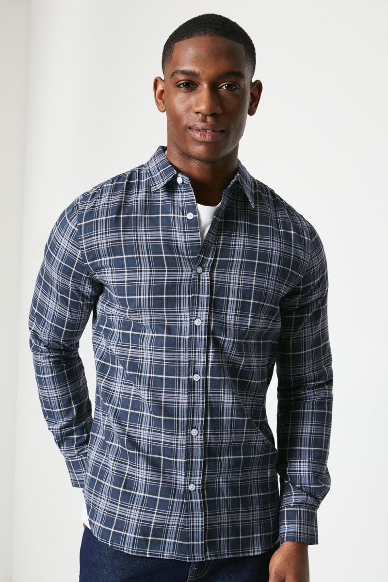 Burton - Blue - Men's Shirt GOOFASH