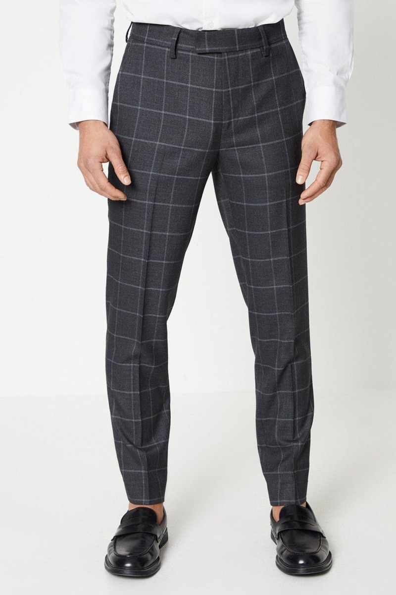 Burton Gents Suit Trousers Grey GOOFASH