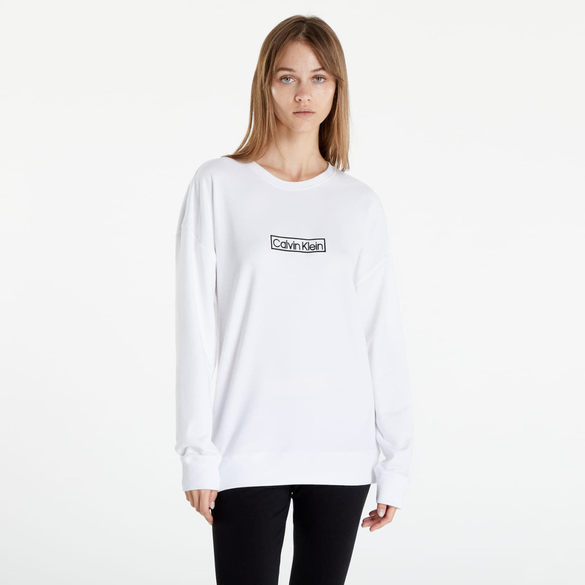 Calvin Klein Ladies Sweatshirt in White at Footshop GOOFASH