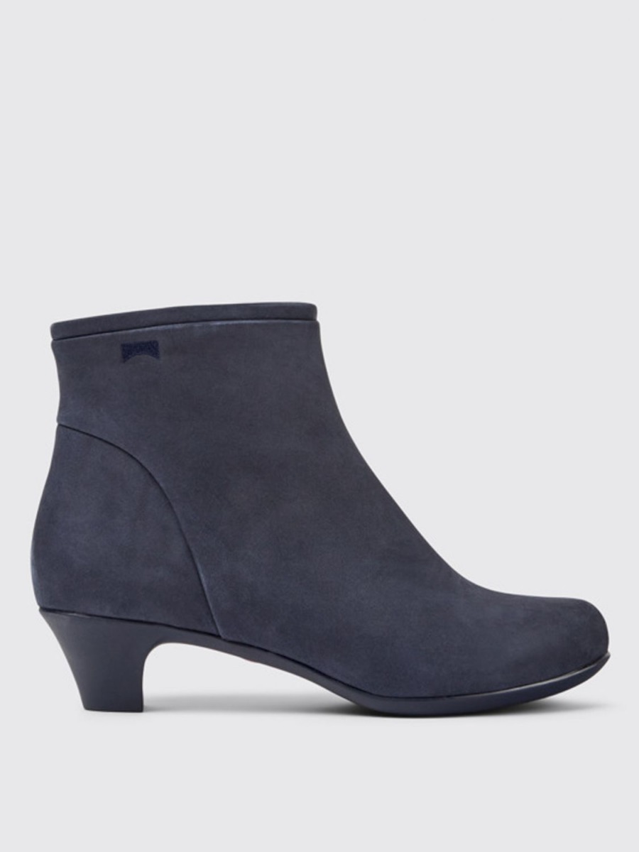 Camper - Ladies Flat Boots in Blue at Giglio GOOFASH