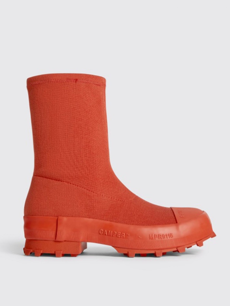 Camperlab Mens Boots Red - Giglio GOOFASH