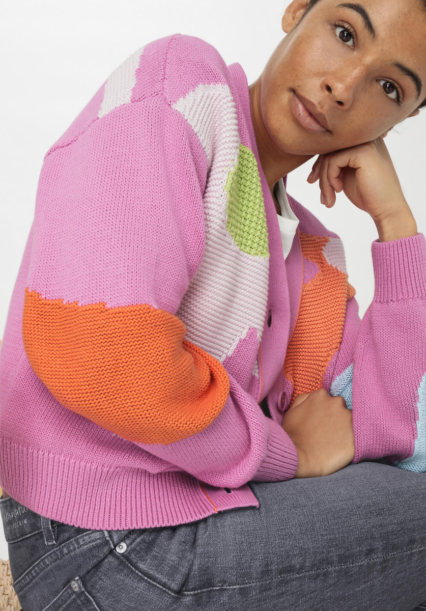 Cardigan Pink for Women by Hessnatur GOOFASH