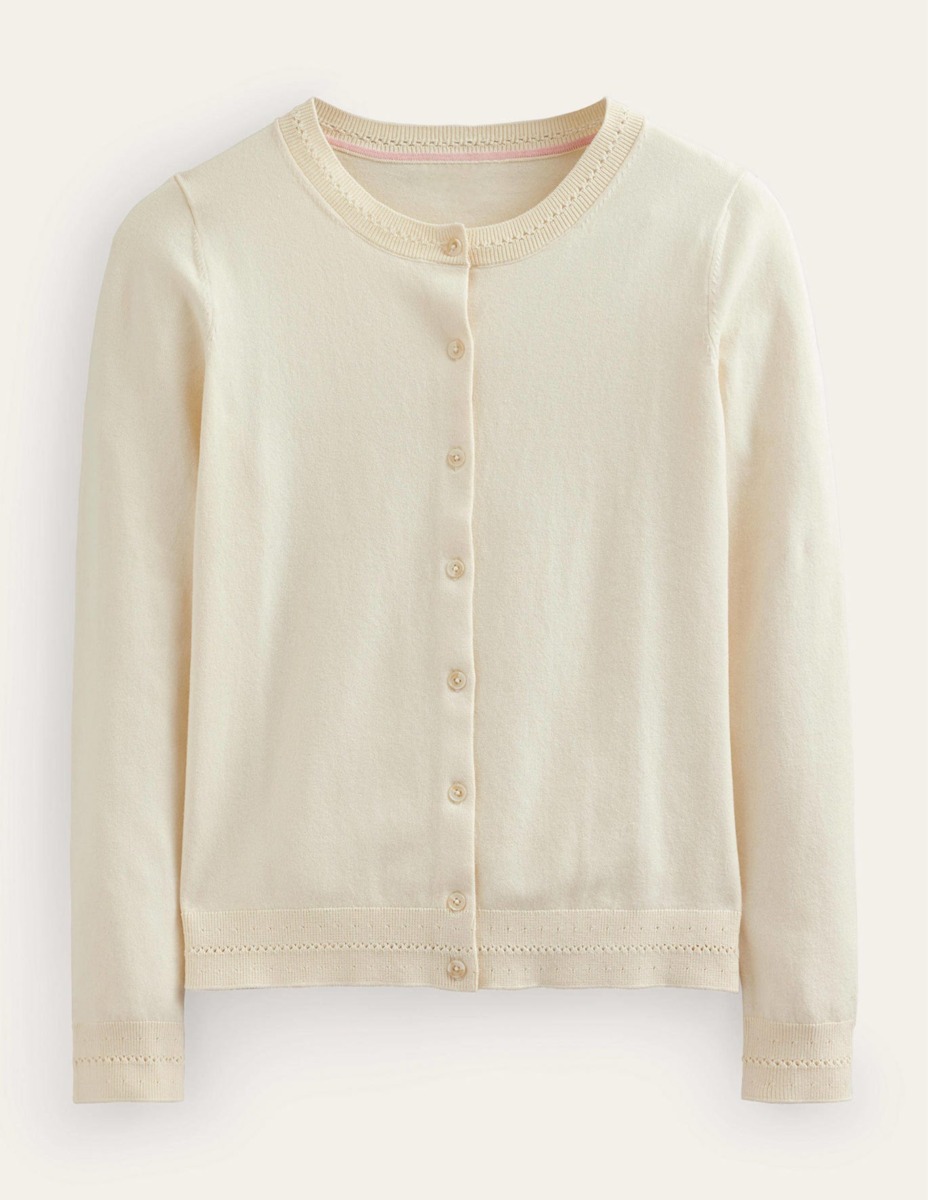 Cardigan in Ivory - Boden Woman - Boden GOOFASH