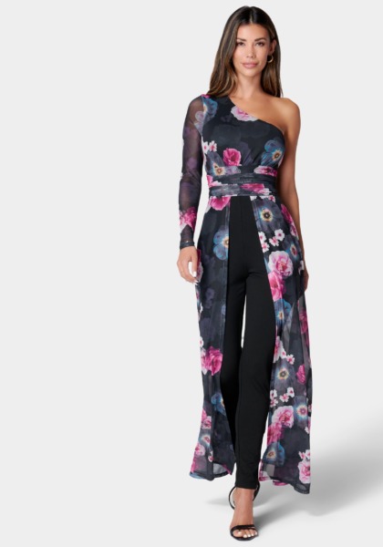 Catsuit in Florals for Woman at Bebe GOOFASH
