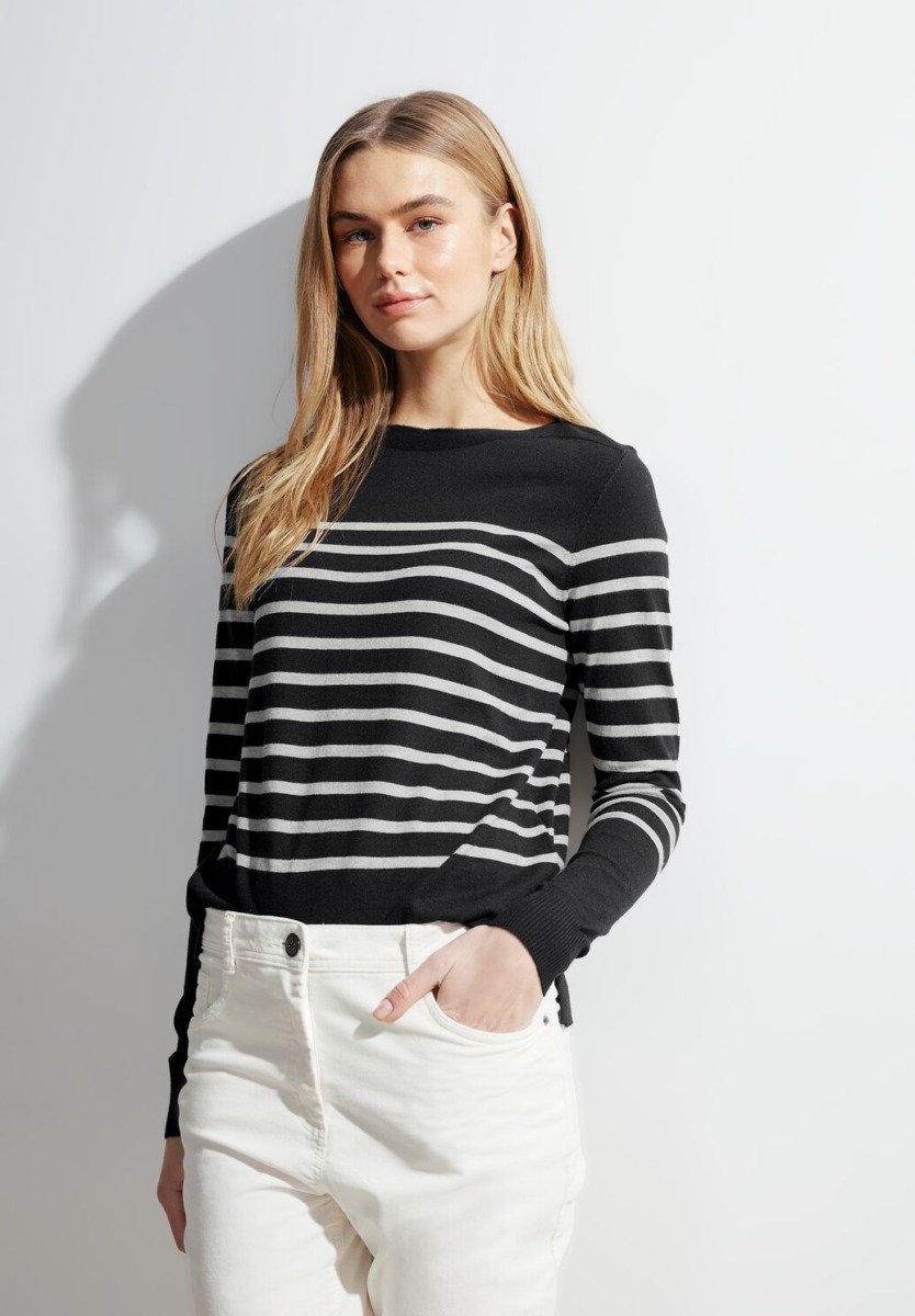 Cecil - Black - Womens Sweater GOOFASH