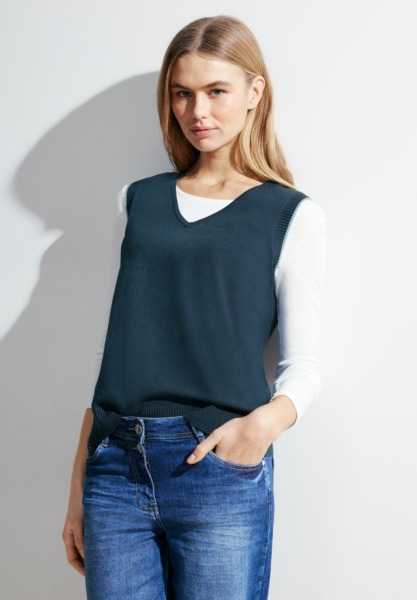 Cecil - Blue - Ladies Sweater GOOFASH