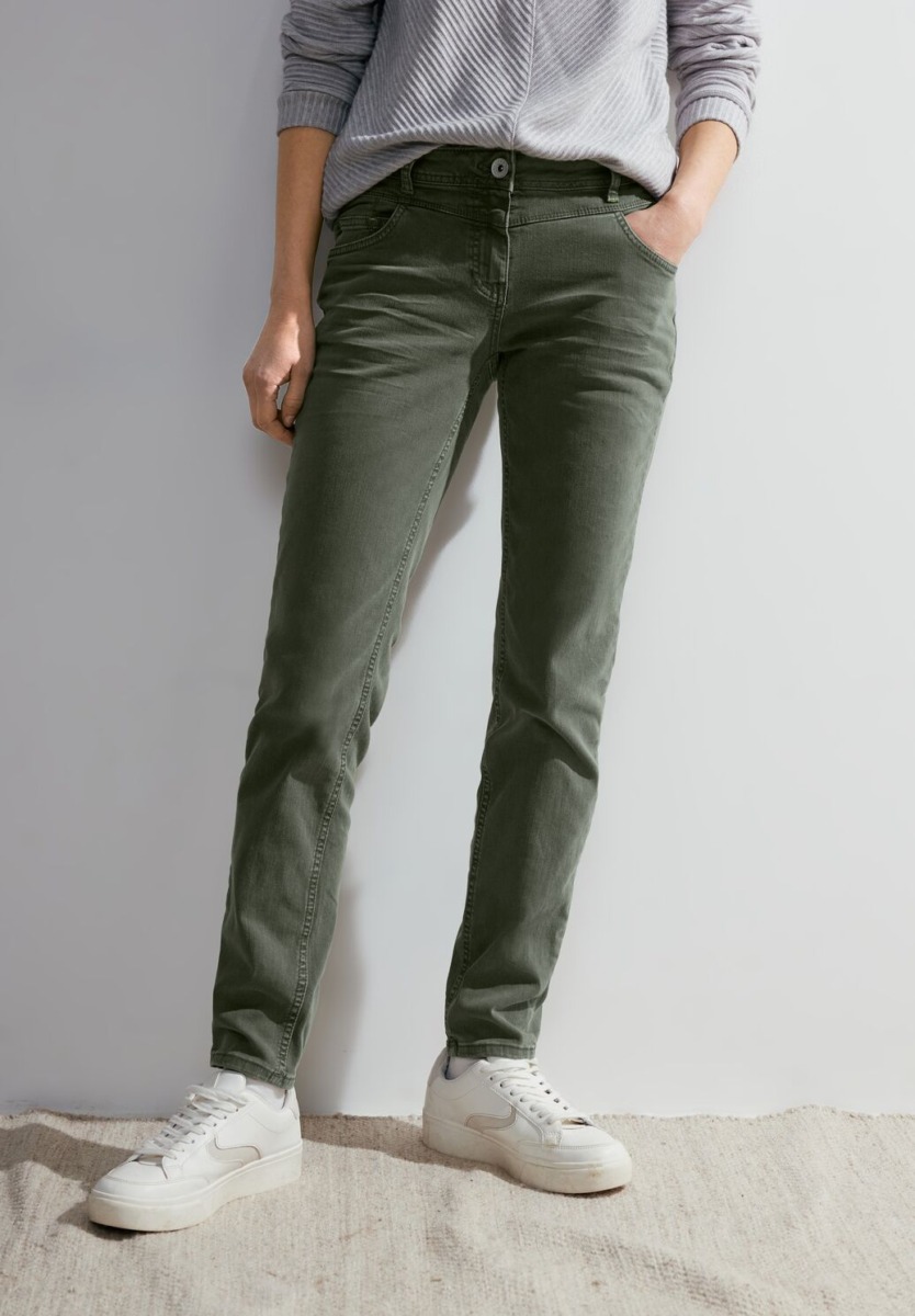 Cecil - Green - Ladies Jeans GOOFASH
