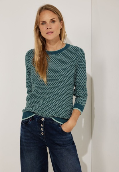 Cecil - Green Lady Knitted Sweater GOOFASH