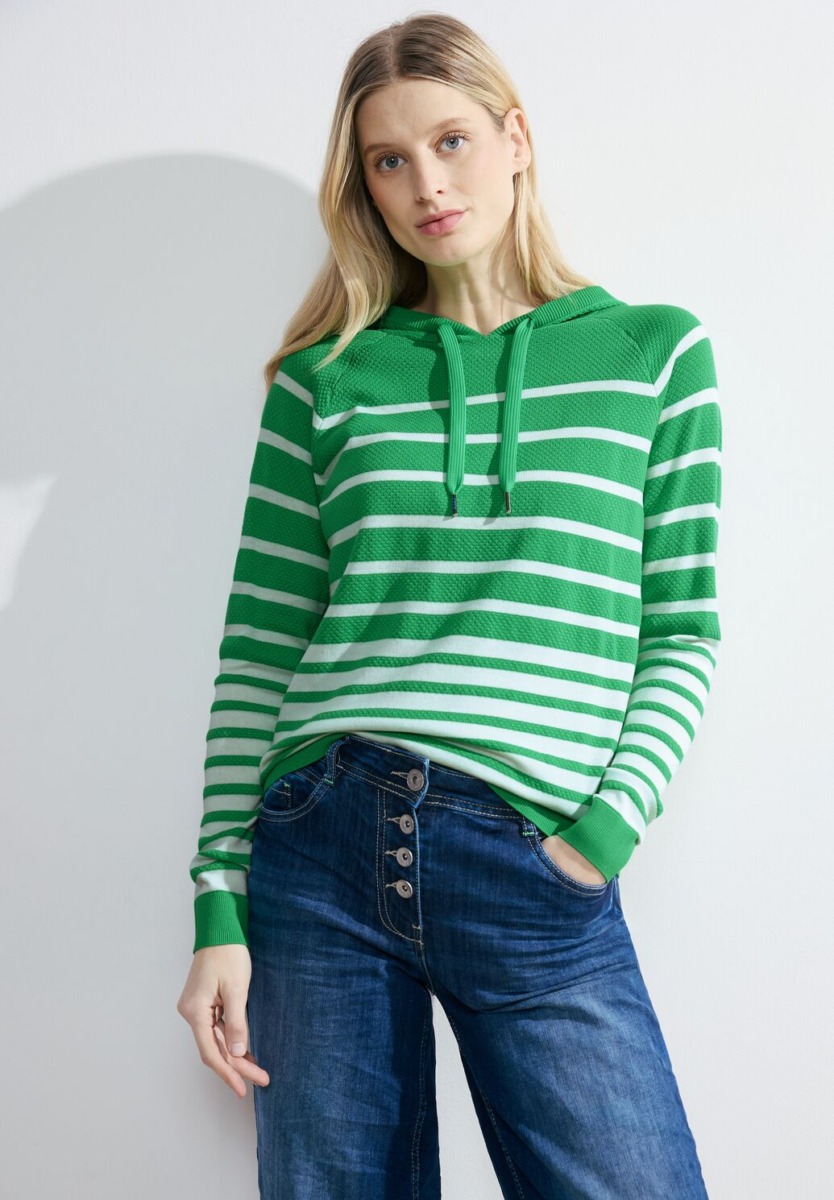 Cecil - Hoodie Green for Woman GOOFASH