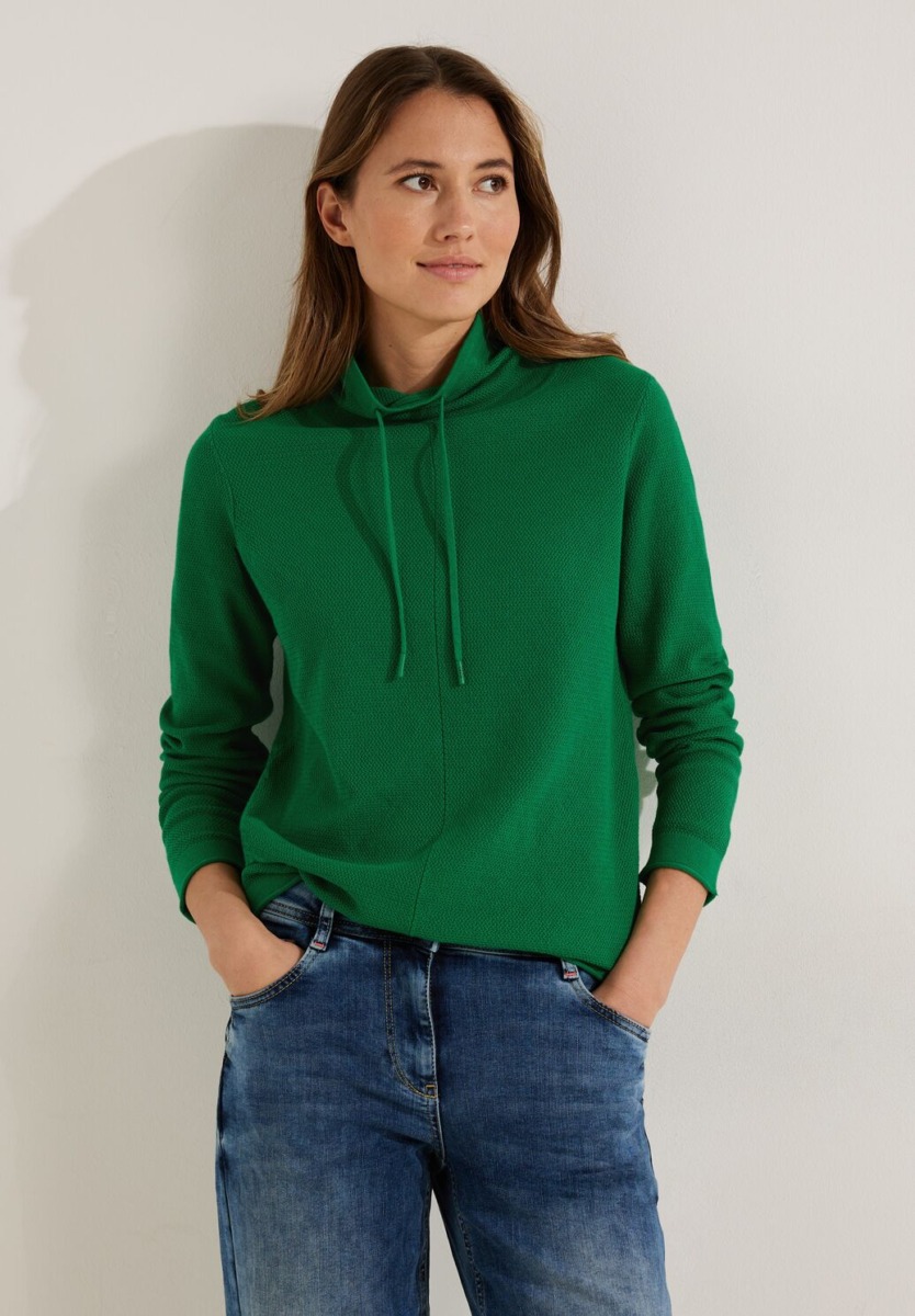 Cecil - Ladies Green Sweater GOOFASH