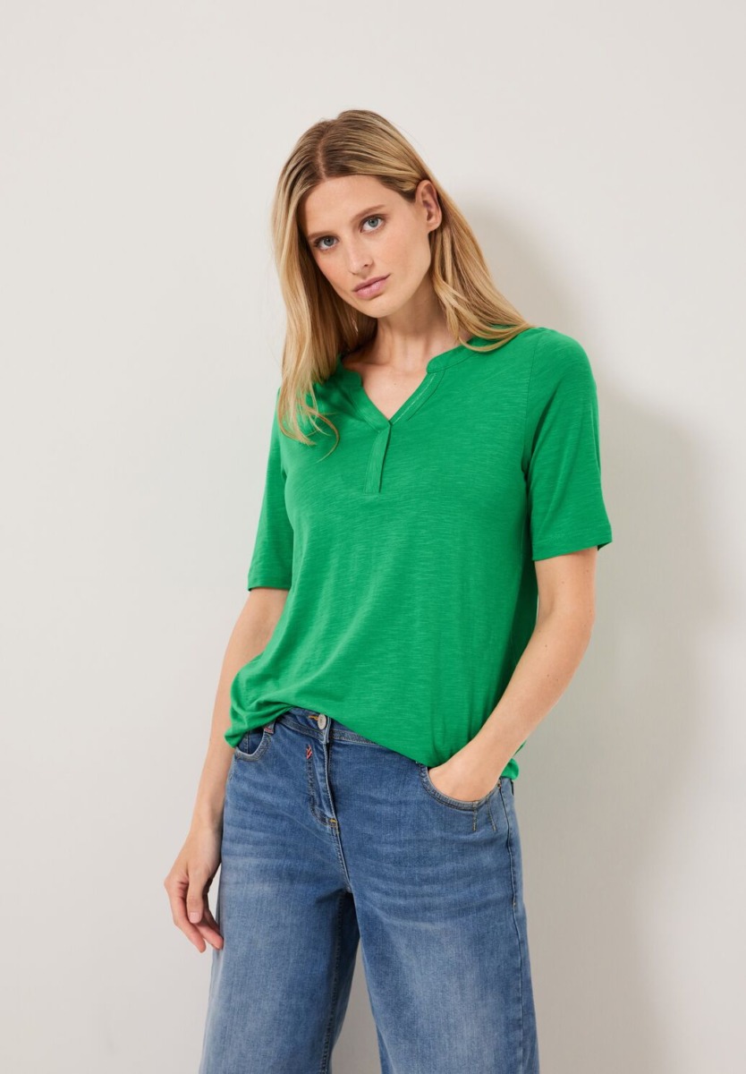 Cecil Ladies T-Shirt Green GOOFASH