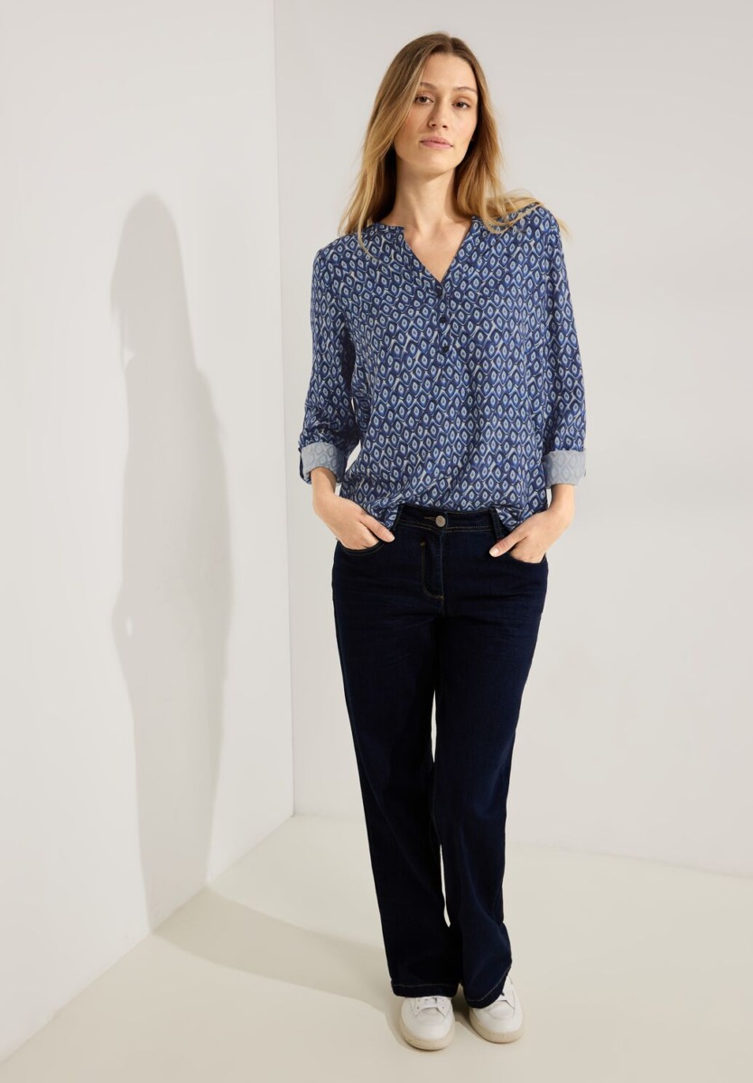 Cecil - Lady Blouse in Blue GOOFASH