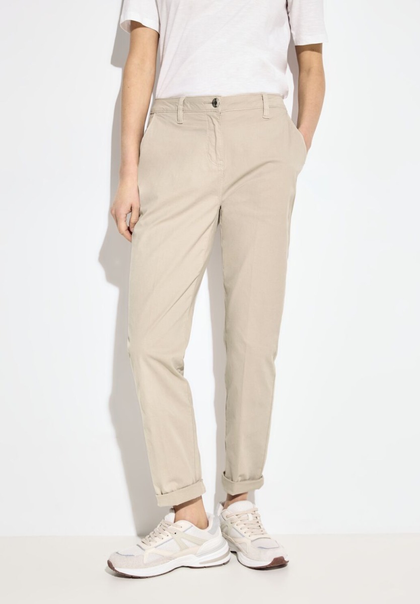 Cecil - Lady Chino Pants in Beige GOOFASH