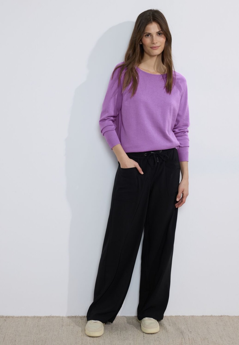 Cecil - Purple Sweater GOOFASH