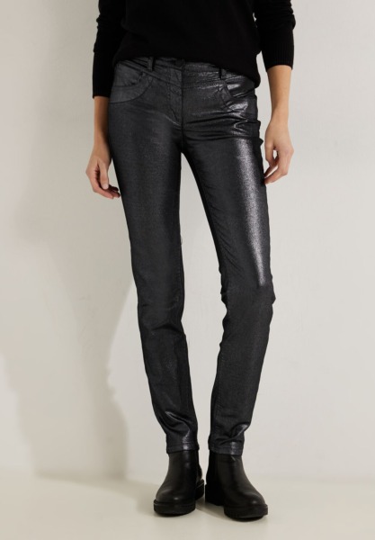 Cecil - Silver - Womens Trousers GOOFASH