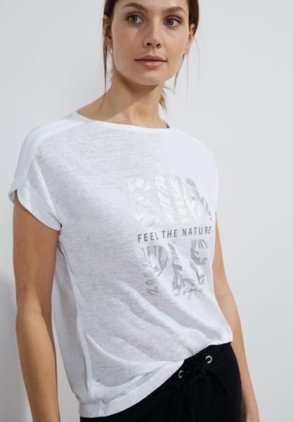 Cecil - White - Lady T-Shirt GOOFASH