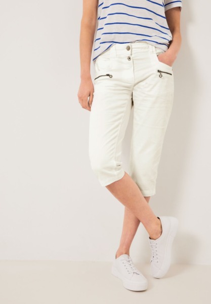 Cecil - White Trousers Ladies GOOFASH