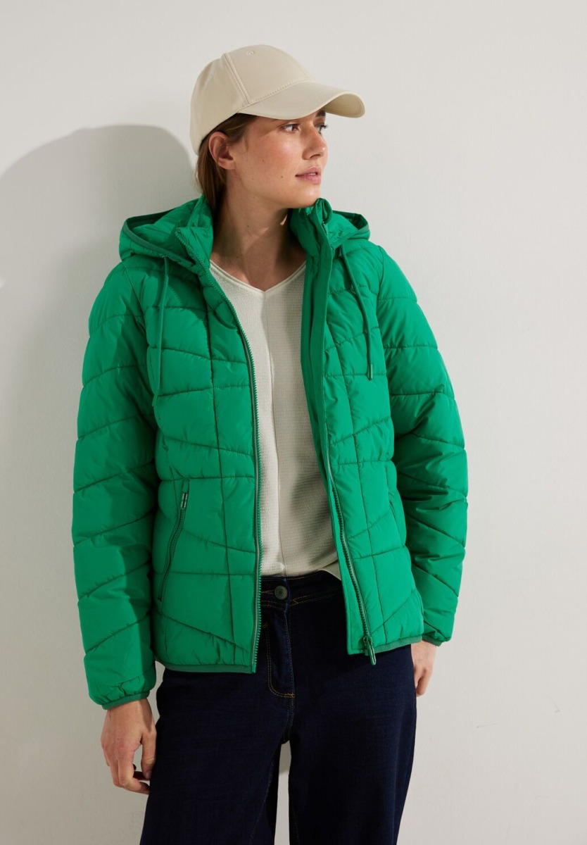 Cecil - Winter Jacket in Green Woman GOOFASH