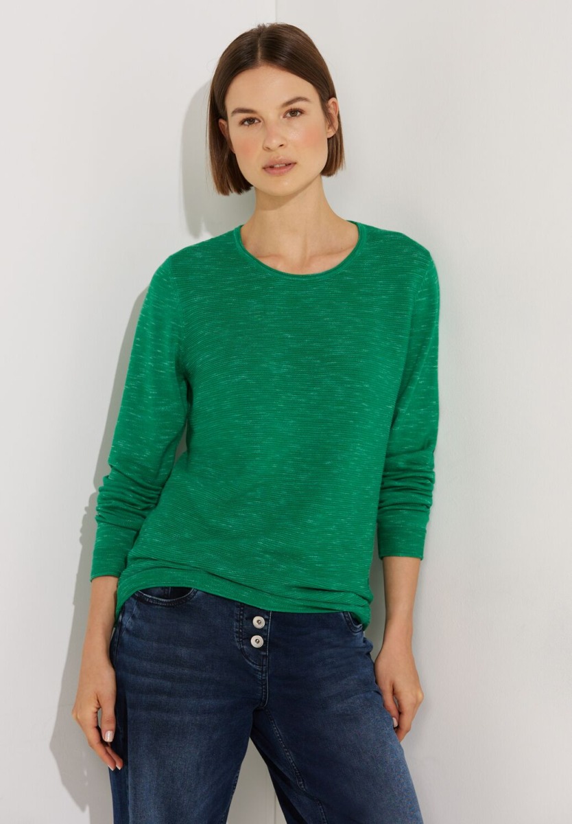 Cecil - Woman Green Knitted Sweater GOOFASH