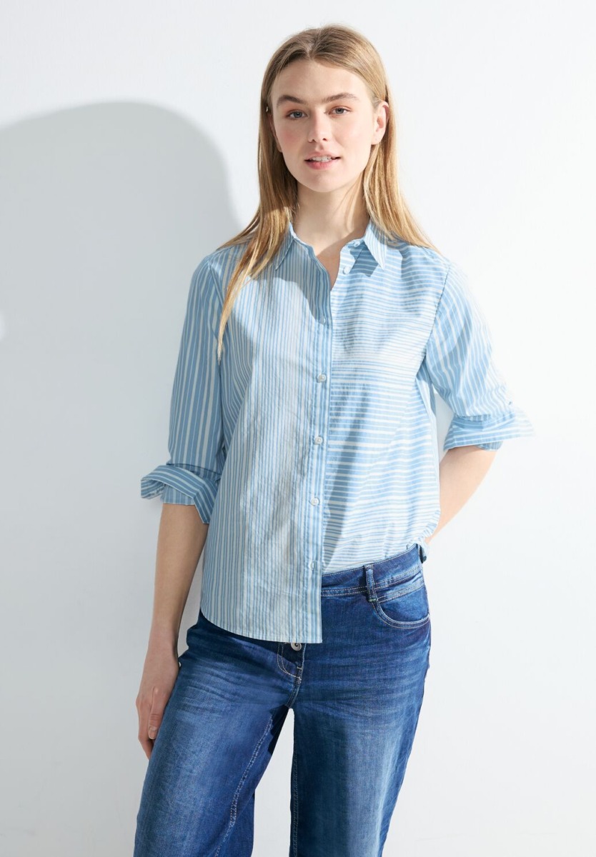 Cecil - Women Blouse in Blue GOOFASH