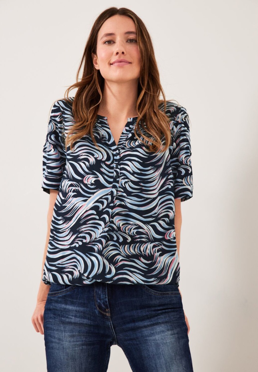 Cecil - Women's Blouse in Blue GOOFASH