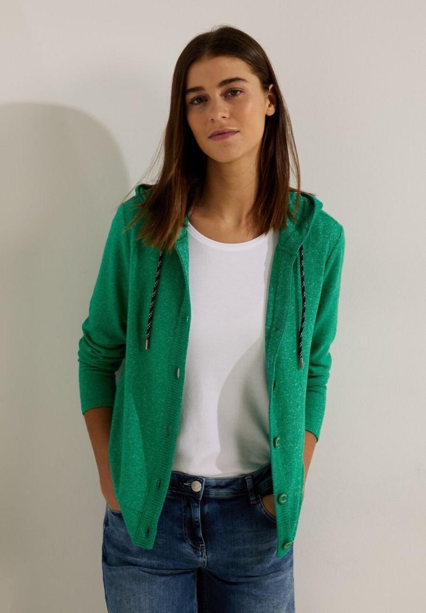 Cecil - Womens Shirt Jacket Green GOOFASH