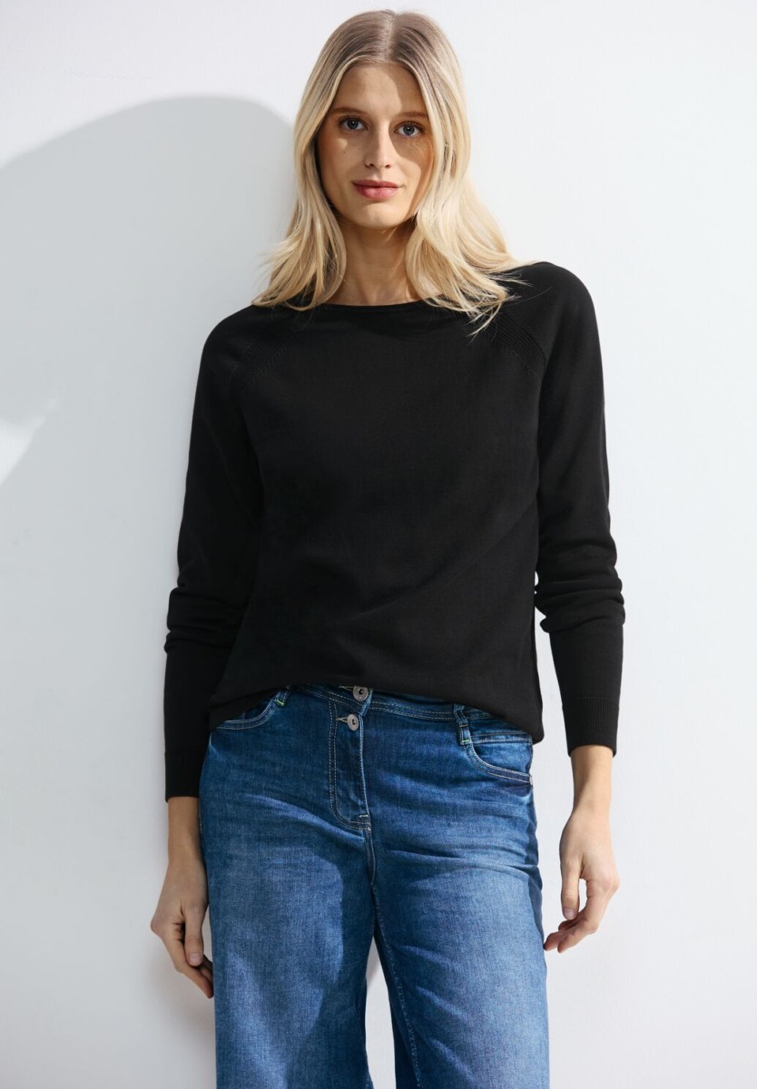 Cecil - Womens Sweater in Black GOOFASH