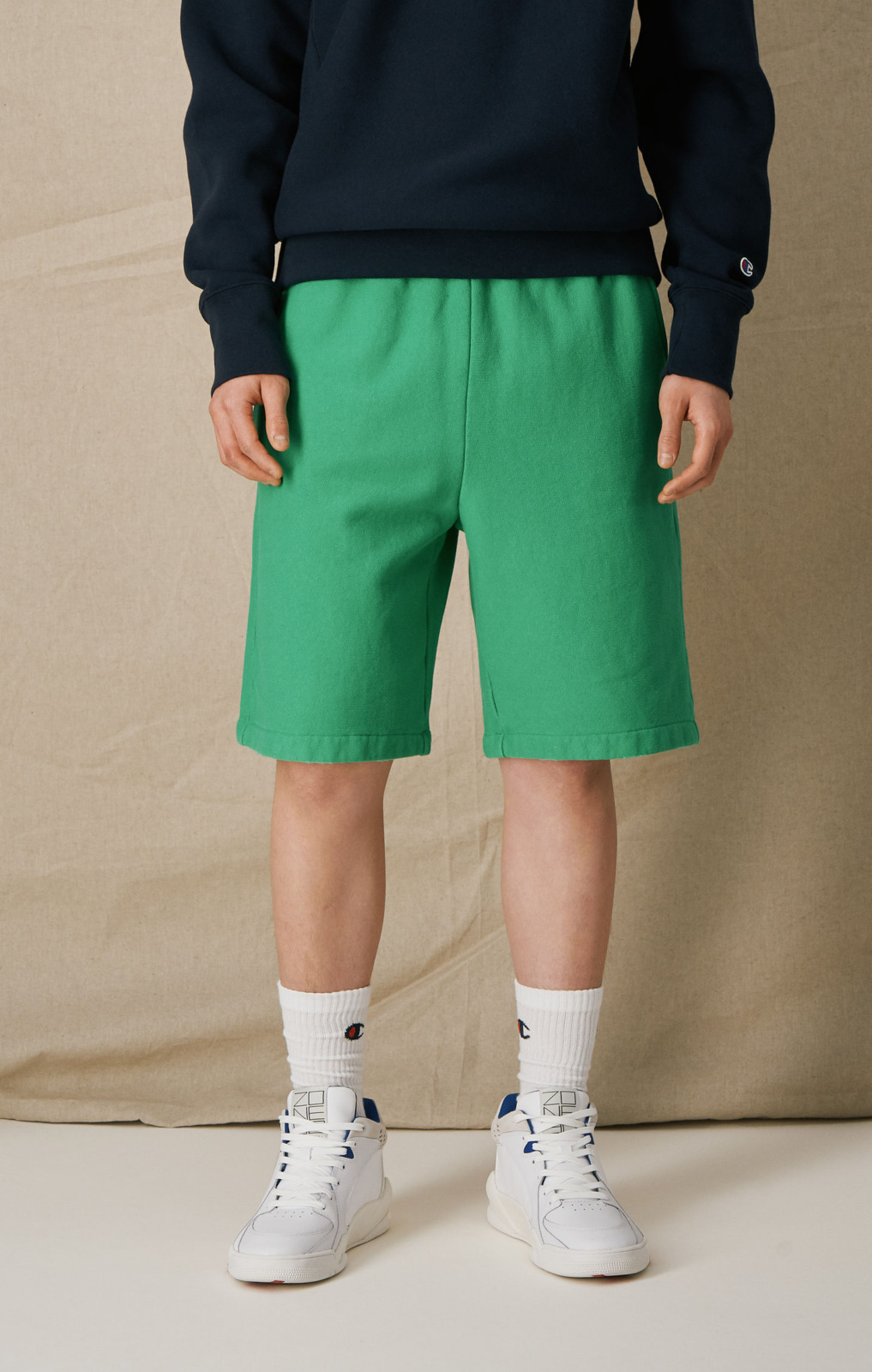 Champion - Man Shorts Green GOOFASH
