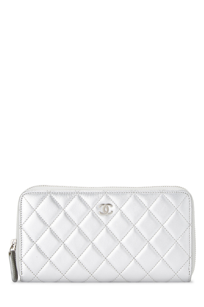 Chanel Lady Wallet in Silver WGACA GOOFASH
