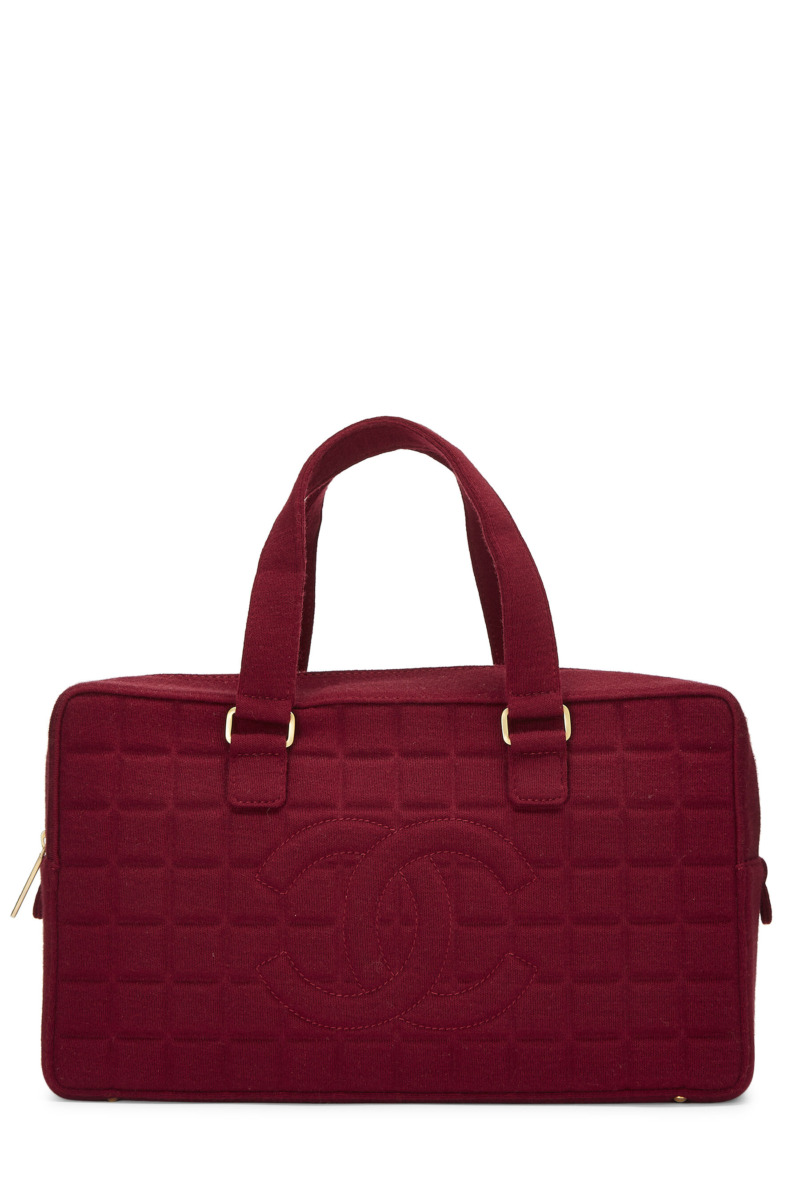 Chanel Woman Bag in Burgundy WGACA GOOFASH