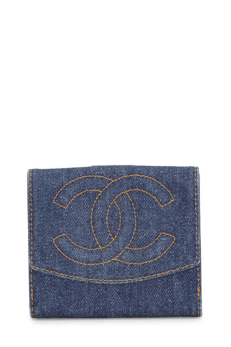 Chanel - Womens Wallet Blue WGACA GOOFASH
